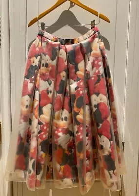 Comme Des Garcons X Disney Collaboration Minnie Mouse Skirt With Pockets.  • $323