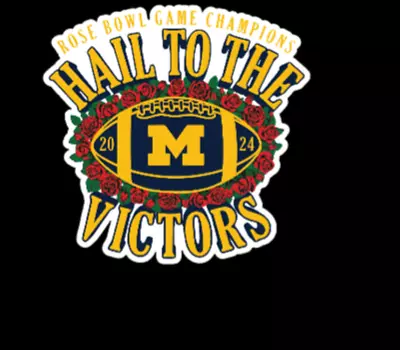 Michigan Rose Bowl Champions Hail To The Victors Vinyl Decal Sticker 2024 • $3