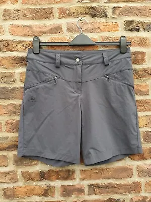 Woman's Salomon Walking Shorts Size 12 Excellent Condition Charcoal Grey  • £15.99