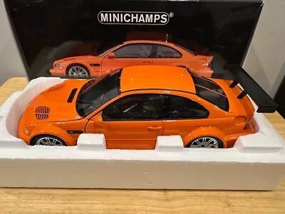 1/18 Minichamps 2001 BMW M3 GTR Street Version Rare Orange Color Diecast Model • $280.80