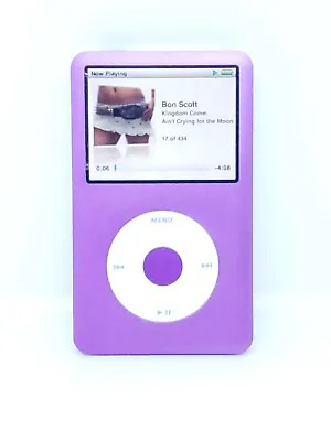 REFURBISHED Apple IPod Classic 7th Gen PURPLE 160 GB  New Battery - Warranty ! • $199