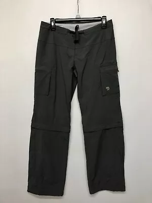 Mountain Hardwear Women Outdoor Hiking Convertible Pants Size 8 Gray B224 -4 • $19.99