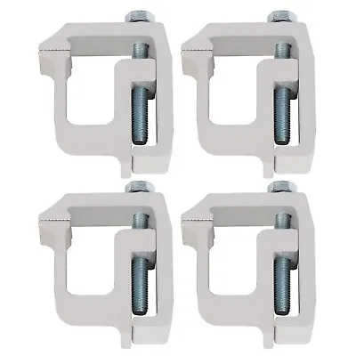 4 PCS Silver Truck Cap Topper Camper Shell Mounting Clamps Heavy Duty Aluminum • $18.20