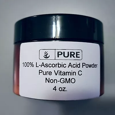 NEW PURE BRAND 100% L-ASCORBIC ACID VITAMIN C POWDER COSMETIC/FOOD GRADE 4oz • $5.99