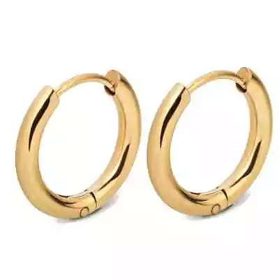 2Pcs Women Men Stainless Steel Huggie Earrings Lip Cartilage Hoop Piercing Nose • $3.80