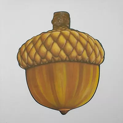 Vntg Beistle Fall Acorn Die Cut 1986 Double Sided Hanging Autumn Decor USA • $4.99