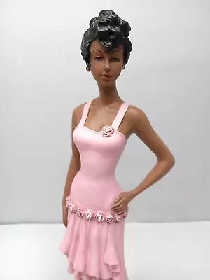 La Verona Collection African-American Woman Art Deco Pink Dress Pre-owned   • $31.99