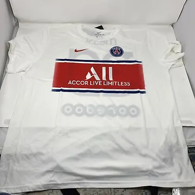 PSG Messi Paris Saint-Germain 100% Authentic Fan Top White XXL NWT Jersey Mens • $22.95