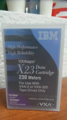 New IBM VXAtape X23 Data Cartridge 230 Meters 80/160GB • $29.99