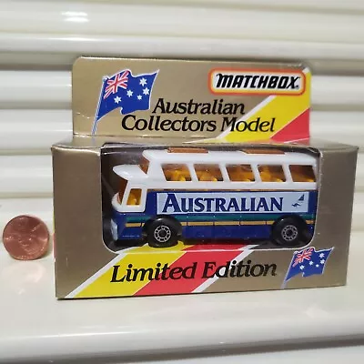 Matchbox 1981 MB65 Limited Edition  AUSTRALIAN  AIRPORT COACH Nu Mint In C9 Box  • $24.99