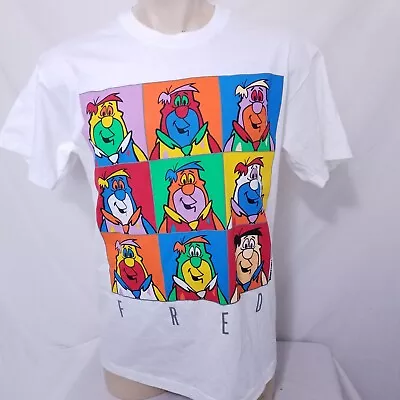 Vintage 1991 The Flintstones Movie T Shirt Andy Warhol Art Single Stitch Large • $59.99