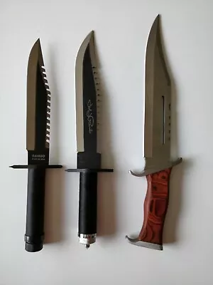 Rambo First Blood 3 Knives Collection Set Signature Edition • $197.80