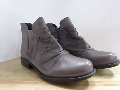 Miz Mooz Women's Graphite Leather Ankle Boot Limit EU 36 US 5 1/2-6 • $89.99