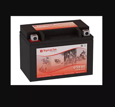 AGM SLA SigmasTek Replacement For Motobatt MBTX9U Motorcycle Battery • $23.99