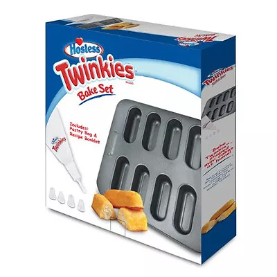 NIB Hostess Twinkies Bake Set Includes Bakeware Pastry Bag & Recipe/Tips Book • $40