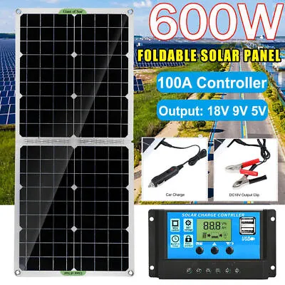 Foldable Solar Panel Kit Portable Solar Generator Power Station Off-Grid RV • £70.55