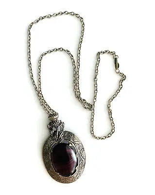 Necklace Miracle Thistle Purple Art Glass • $40