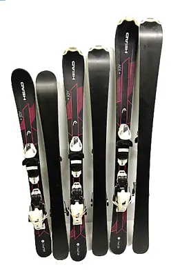 Head Joy Girls Jr Skis + SLR 4.5 Adjustable Bindings 97107117 Cm Tuned & Waxed • $122.99