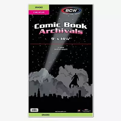 BCW Graded Comic Mylar Archivals - 25 Ct • $20.15