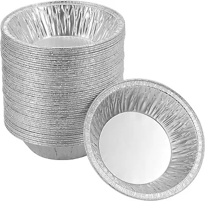 50 Pack Pie Pans 5 Inch Mini Pie Tins HEAVY DUTY Disposable Aluminum Foil Tart • $15.81