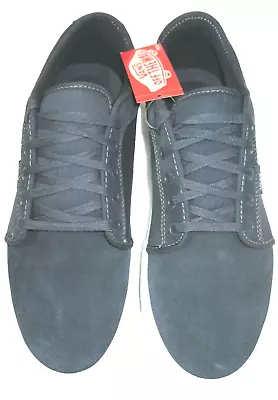 Vans Men's Chukka Low Ink Blue White Canvas Suede Skate Shoes Size 11.5 NIB • £52.25