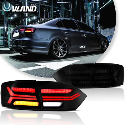 LED Taillights For 2011-2014 Volkswagen Jetta Black Tinted Rear Lamps VW Jetta • $219.99