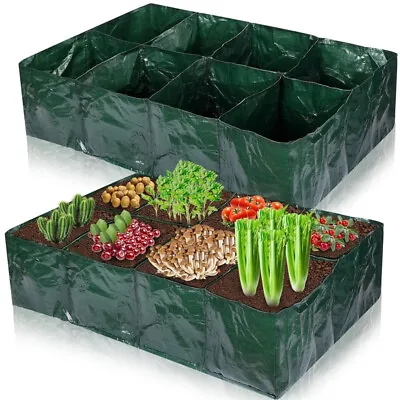 Extra Large Fabric Raised Bed Plant Grow Bags Fruit Vegetable Garden Growing Bag • £7.89