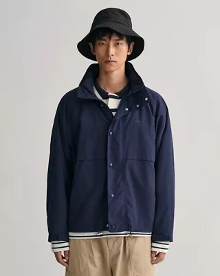 $110 • Buy GANT Raglan Sleeve Jacket In Classic Blue Size L NWT MSRP $285