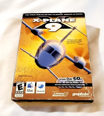 X-Plane 9 - 2008 PC Flight Simulator Game - MAC - 5 Discs **Missing Disc 1** • $4.98