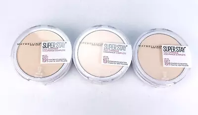 Maybelline Super Stay Full Coverage Powder Foundation 102 Fair Porcelain Lot Of3 • $19.95