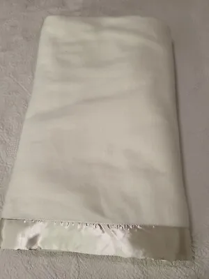 Martha Stewart Cotton King Blanket Everyday Vintage White Cream 102 In X 90 In • $39.95