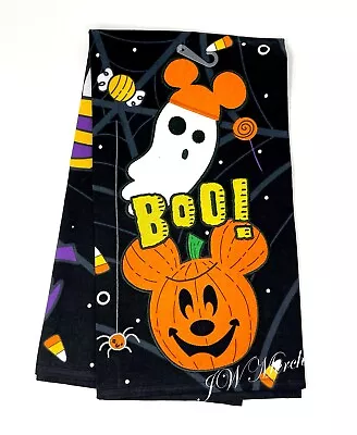 Disney Parks 2022 BOO Halloween Pumpkin Mickey Kitchen Towel NEW • $18.95