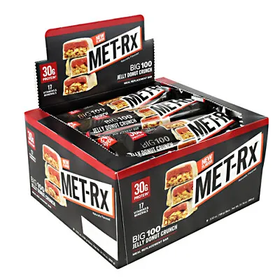 Met-Rx Big 100 Meal Replacement Protein Bar - Box Of 9 Bars PICK FLAVOR • $34.95