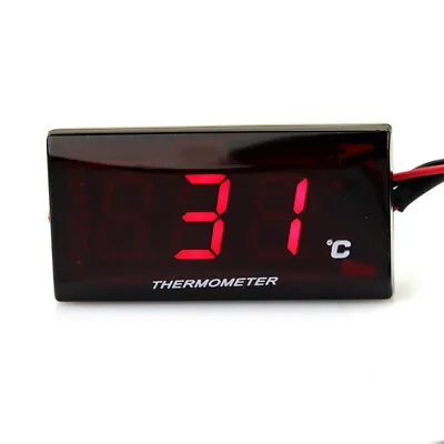 Water Temp Gauge Digital Display Temperature 0~120℃ Car Motorcycle Meter Sensor • $14.24