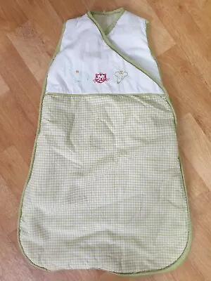 White & Green Baby Sleeping Bag/Growbag • £3