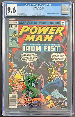 Power Man #48 CGC 9.6 OW/W PAGES! 1ST MEETING WITH IRON FIST! 🔥🔑 • $174.99