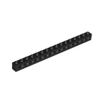 Lego Technic Bricks 8x Black 1x16 Studded Beams 370326 3703 NEW • $19.24