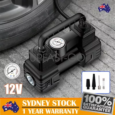 12V Car Air Compressor Pump Tyre Deflator Inflator 120PSI Portable 4WD Truck AU • $24.99