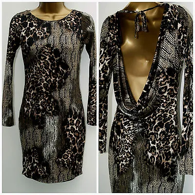 £6.99 • Buy New Ladies Leopard Print Bodycon Dress JANE NORMAN  RRP £32 SIZE 6 & 8