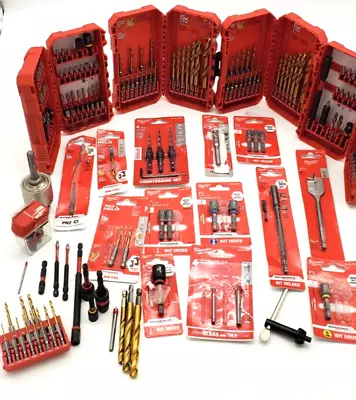 Milwaukee Lot Of Drill Bits & Impact Bits & More Mixed Condition  #158 • $62