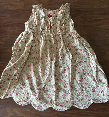 Matilda Jane Serendipity Bubblegum Floral Scalloped Hem Dress Size 8 • $19.99