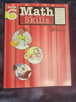 $3.99 • Buy Grade 6 Math Skills Student Workbook By Harcourt Family Learning
