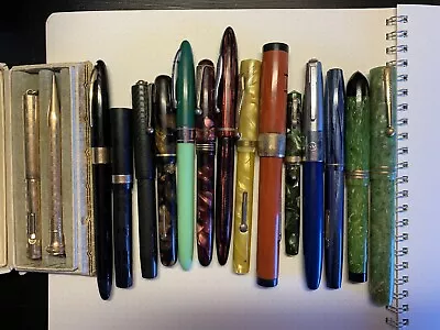 Lot Of 15 “Project Pens” (Wahl Parker Waterman Sheaffer Keene Moore & More) • $123.50