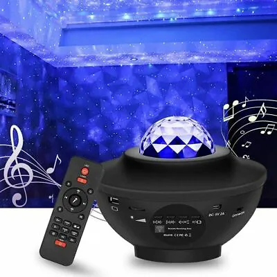 £13.89 • Buy Galaxy Starry Night Light LED Star Projector Lamp Ocean Wave Projection 21 Color