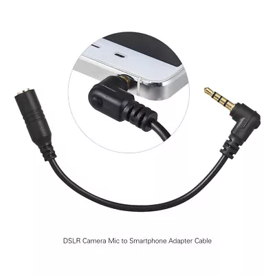 Micronic 3.5mm Microphone Adapter For IPhone / Android Smartphone Mic Converter • £3.99