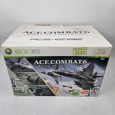 Ace Combat 6 Fires Of Liberation Ace-Edge Controllers Box & Xbox Plate • $79.99