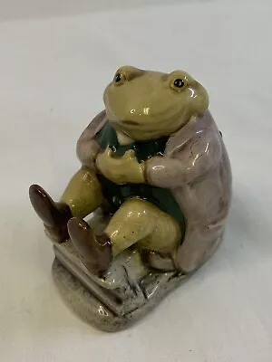 Mr. Jackson Beatrix Potter Sitting Frog Beswick England Porcelain Figurine 3” • $31.25