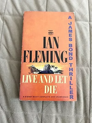 📒Vintage James Bond LIVE AND LET DIE By Ian Fleming 1954 3324 • $12.01