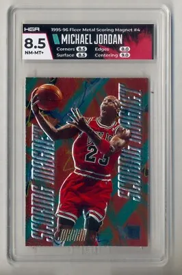 Michael Jordan 1995-96 Fleer Metal Scoring Magnet #4 Bulls Hga 8.5 Nm-mint+ • $349.99