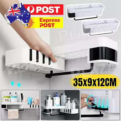 Shower Caddy Corner Storage Shelf Holder Rack Organiser Mount Bathroom Adhesive • $13.85